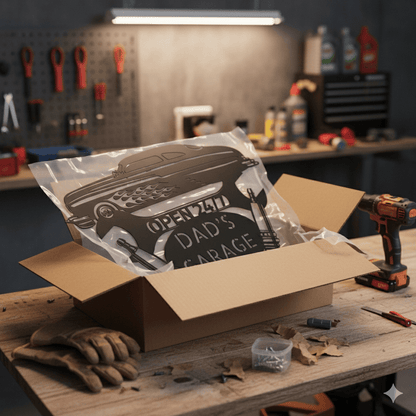 Personalized Hot Rod Garage Sign | Custom METAL Workshop Wall Art