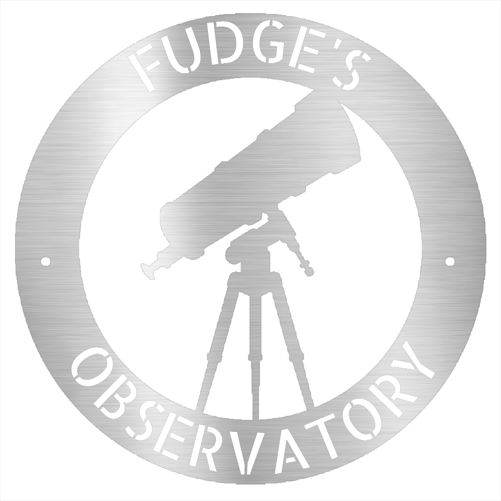 Silver / 12 Personalized Observatory Steel Sign