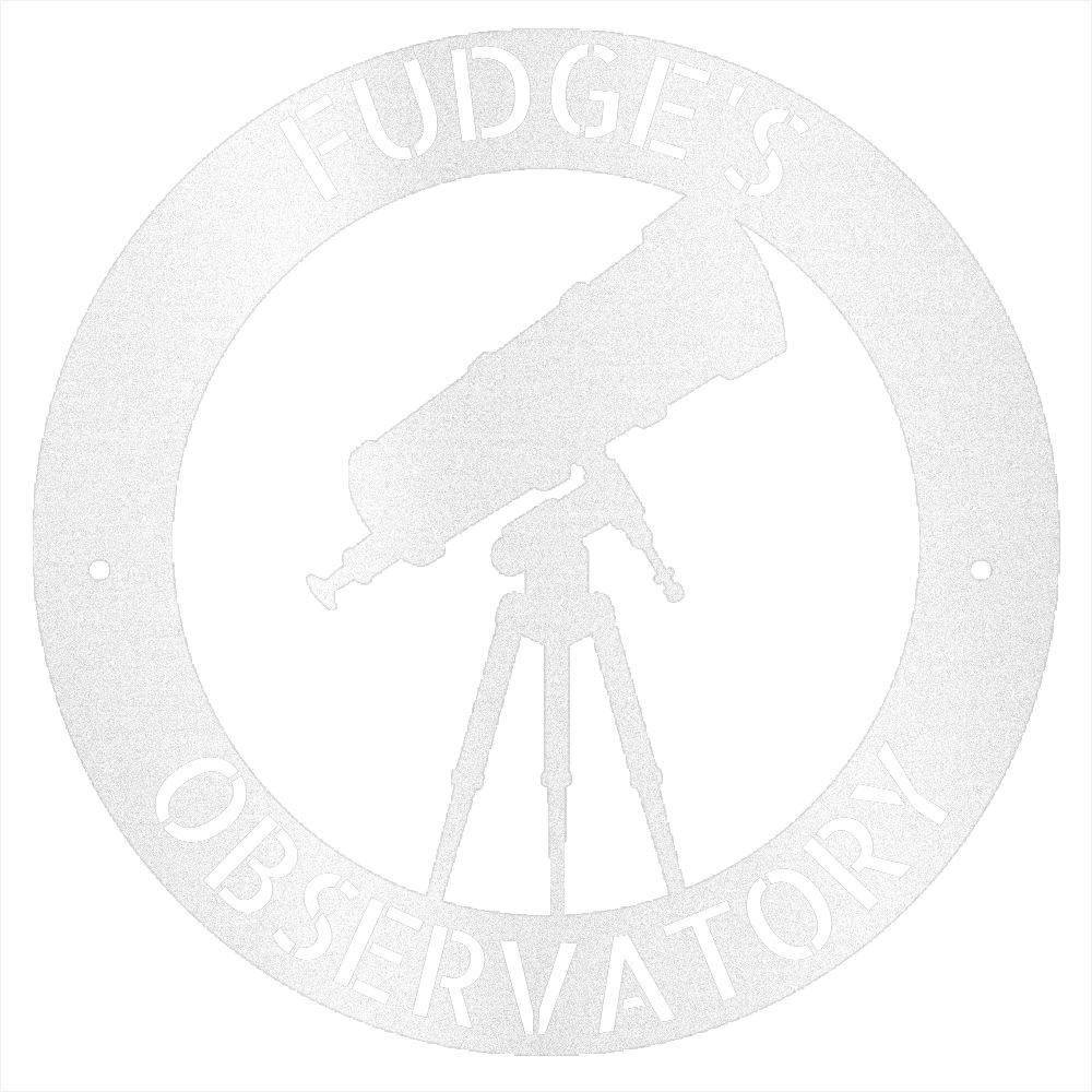 White / 12 Personalized Observatory Steel Sign
