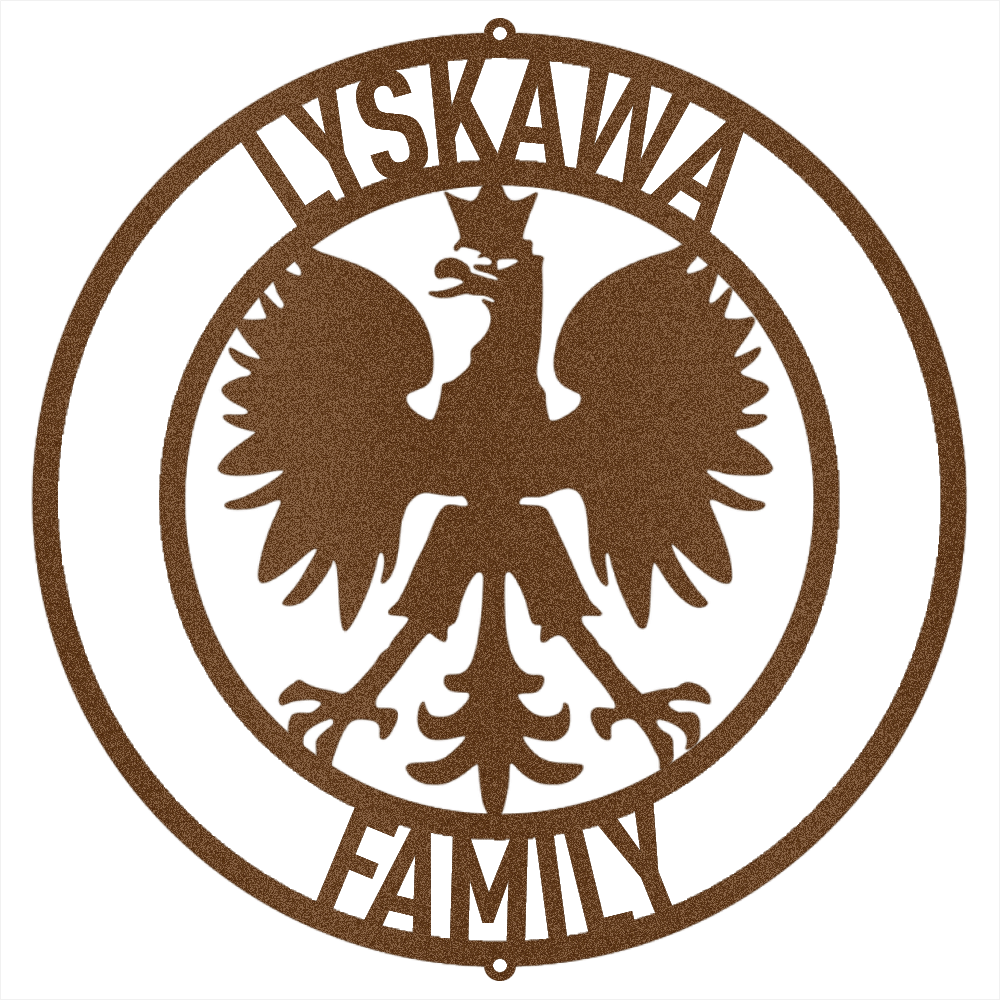 Copper / 12 Personalized Polish Eagle