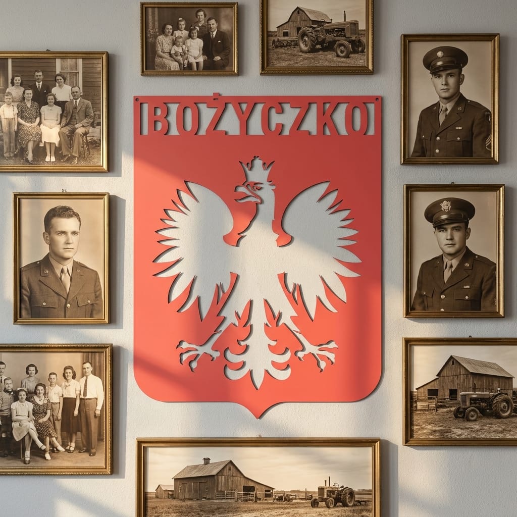 Personalized Polish Eagle Steel Sign: Monogram Home Decor, poland Lover Gift