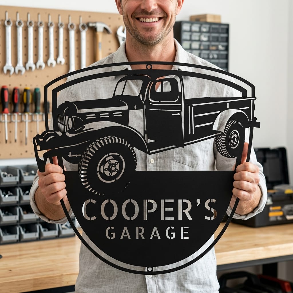 Steel Sign 1948 Dodge Power Wagon Personalized Metal Garage Sign