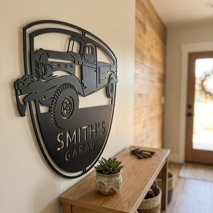 Steel Sign 1948 Dodge Power Wagon Personalized Metal Garage Sign