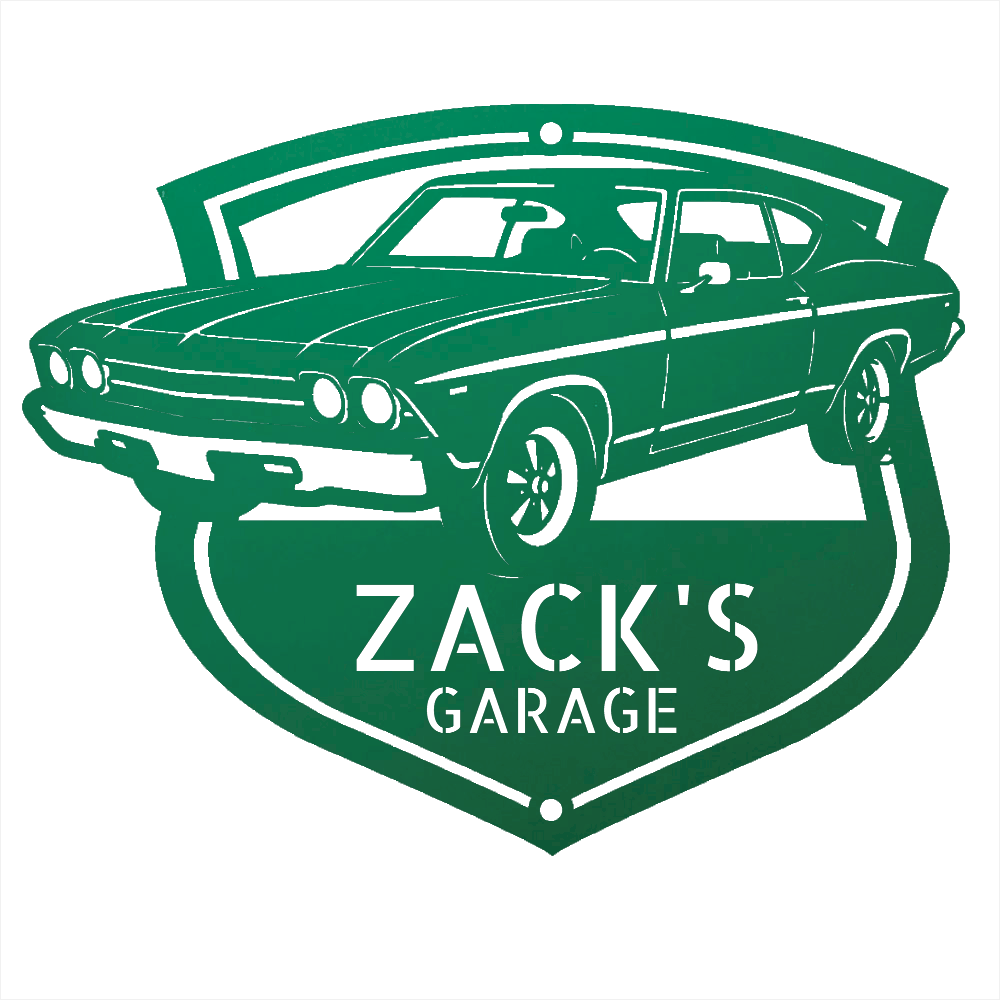 Steel Sign Green / 24 1969 Chevelle Metal Sign | Personalized Restoration Garage Art