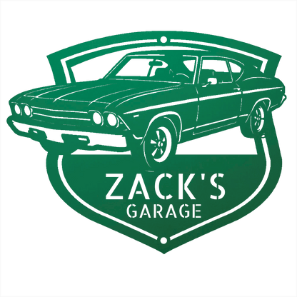 Steel Sign Green / 24 1969 Chevelle Metal Sign | Personalized Restoration Garage Art