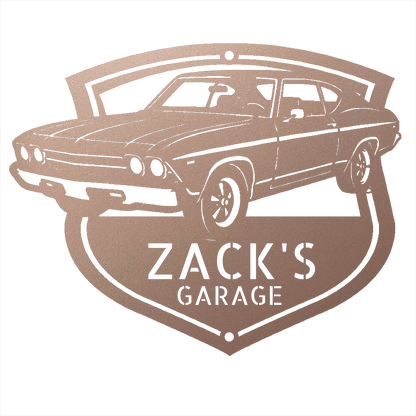 Steel Sign Rose / 24 1969 Chevelle Metal Sign | Personalized Restoration Garage Art