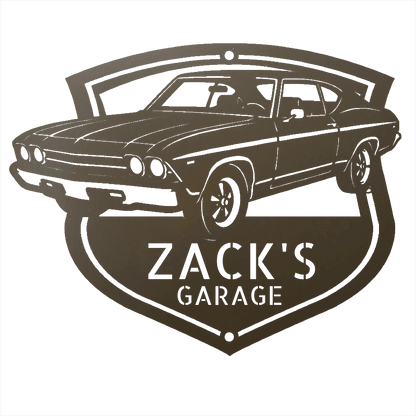 Steel Sign Stone / 24 1969 Chevelle Metal Sign | Personalized Restoration Garage Art