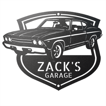 Steel Sign 1969 Chevelle Metal Sign | Personalized Restoration Garage Art