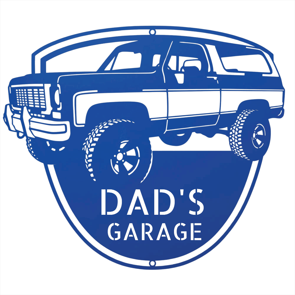 Steel Sign Blue / 12 1973 K5 Blazer Metal Sign | Personalized Front View Garage Sign