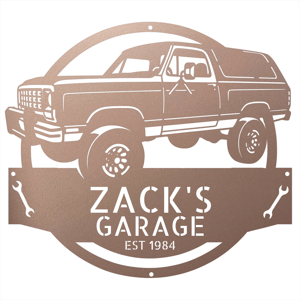 Steel Sign Rose / 12 1984 Dodge Ram Charger