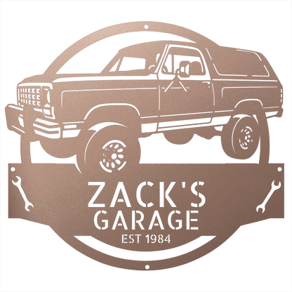 Steel Sign Rose / 12 1984 Dodge Ram Charger