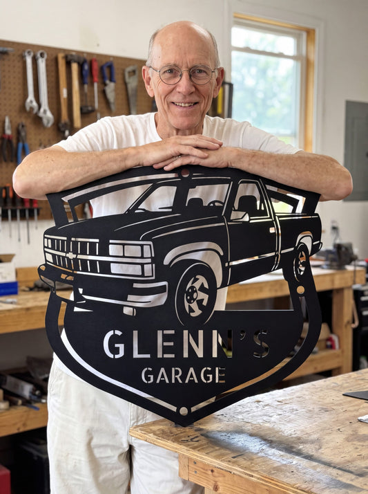 Steel Sign 1990 Chevy 454 SS Garage Sign | Personalized Metal Truck Sign