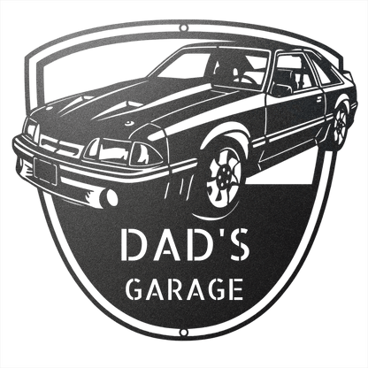 Steel Sign 1992 Mustang GT Garage Sign | Personalized Metal Name Sign