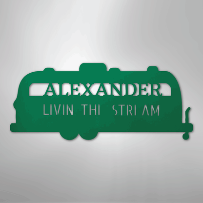 Steel Sign Green / 24" Airstream Monogram - Steel Sign