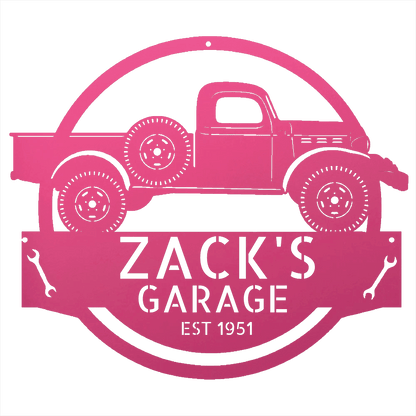 Steel Sign Pink / 12 Dodge Power Wagon. 1948.