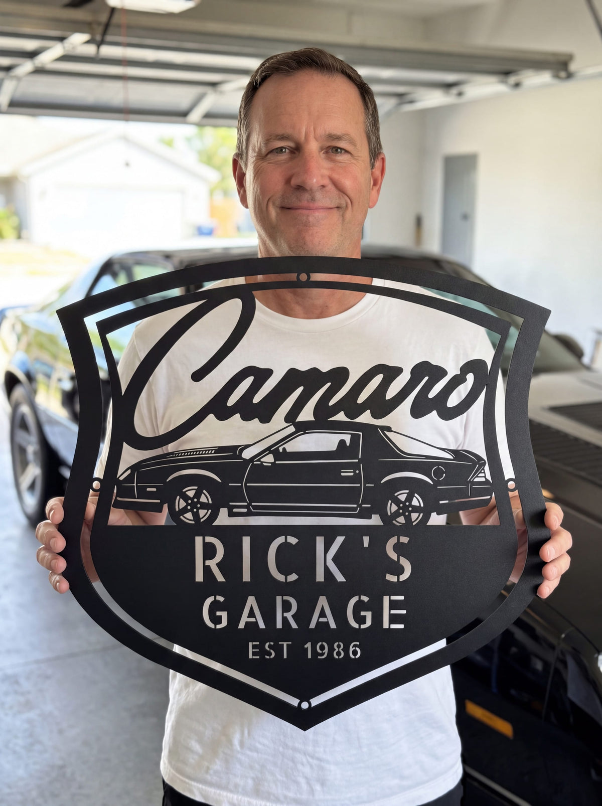 Steel Sign Personalized 1986 Camaro Z28 Garage Sign | Third Gen Metal Wall Art