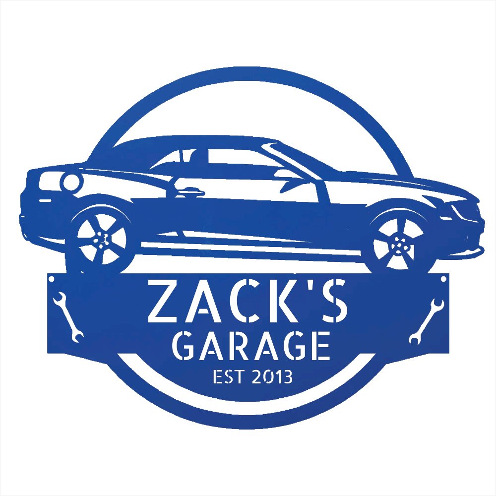 Steel Sign Blue / 12 Personalized 2013 Chevrolet Camaro Custom Garage Metal Sign