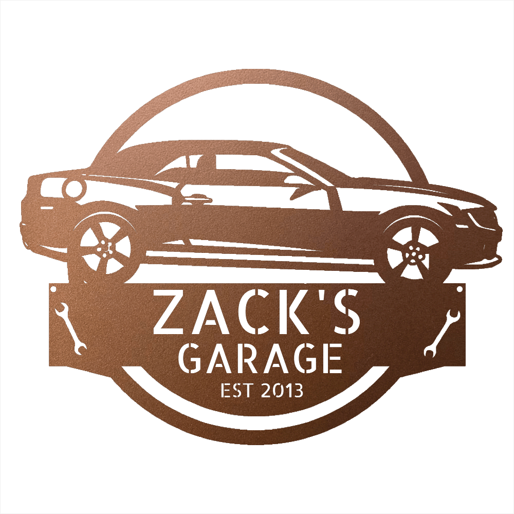 Steel Sign Copper / 12 Personalized 2013 Chevrolet Camaro Custom Garage Metal Sign