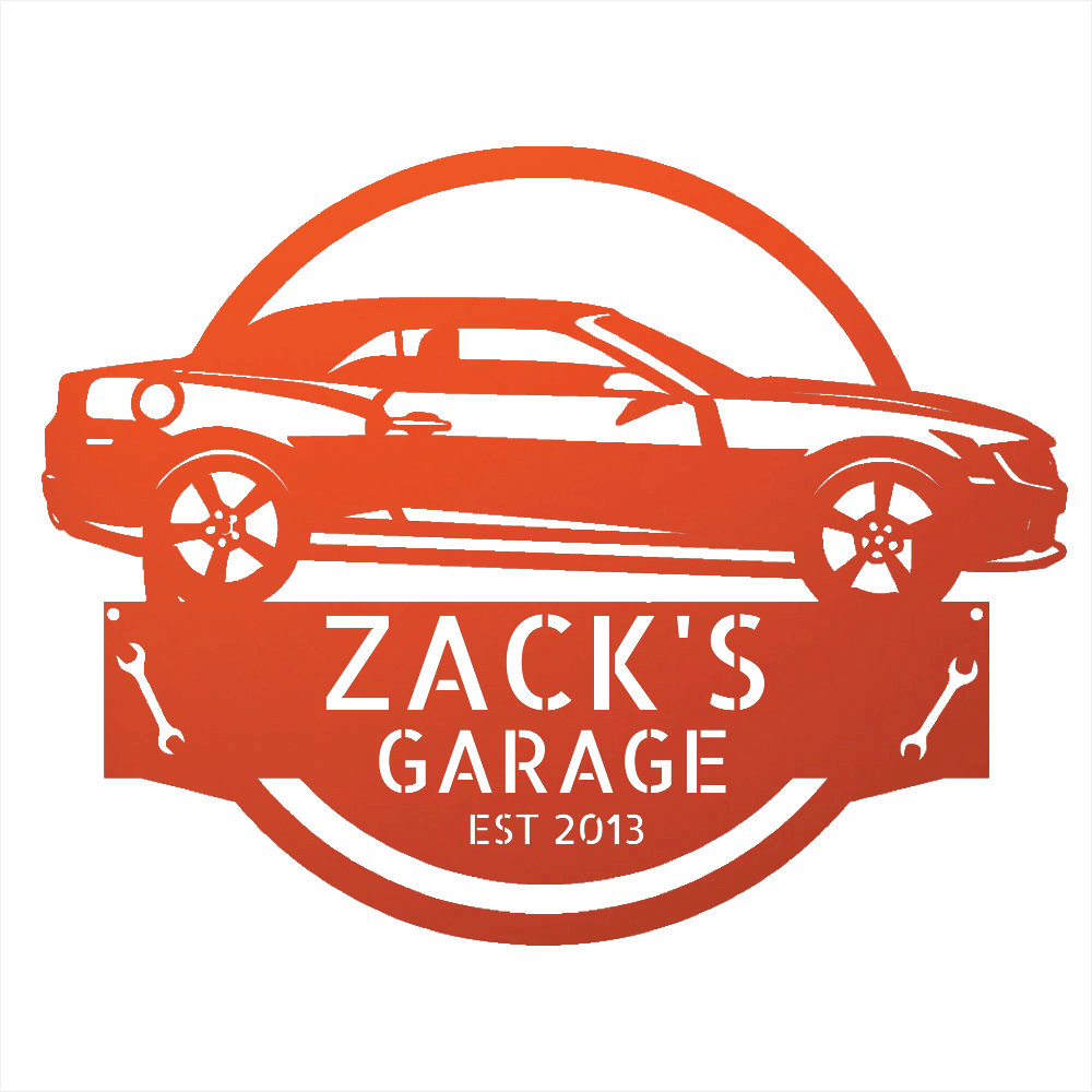 Steel Sign Orange / 12 Personalized 2013 Chevrolet Camaro Custom Garage Metal Sign