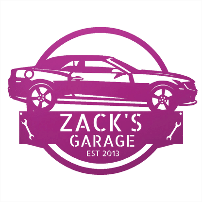 Steel Sign Purple / 12 Personalized 2013 Chevrolet Camaro Custom Garage Metal Sign