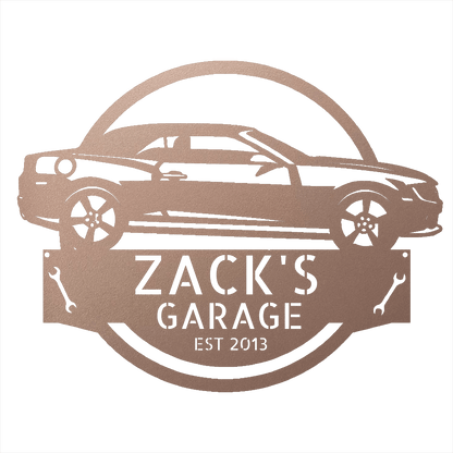 Steel Sign Rose / 12 Personalized 2013 Chevrolet Camaro Custom Garage Metal Sign