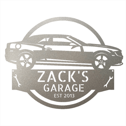 Steel Sign Silver / 12 Personalized 2013 Chevrolet Camaro Custom Garage Metal Sign