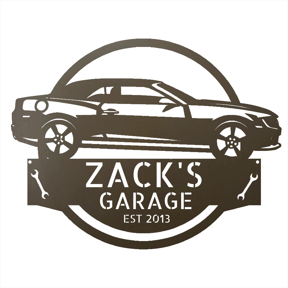 Steel Sign Stone / 12 Personalized 2013 Chevrolet Camaro Custom Garage Metal Sign