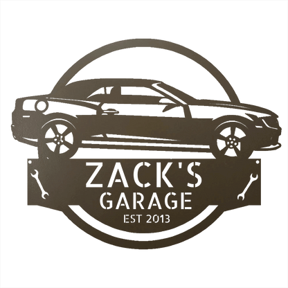 Steel Sign Stone / 12 Personalized 2013 Chevrolet Camaro Custom Garage Metal Sign