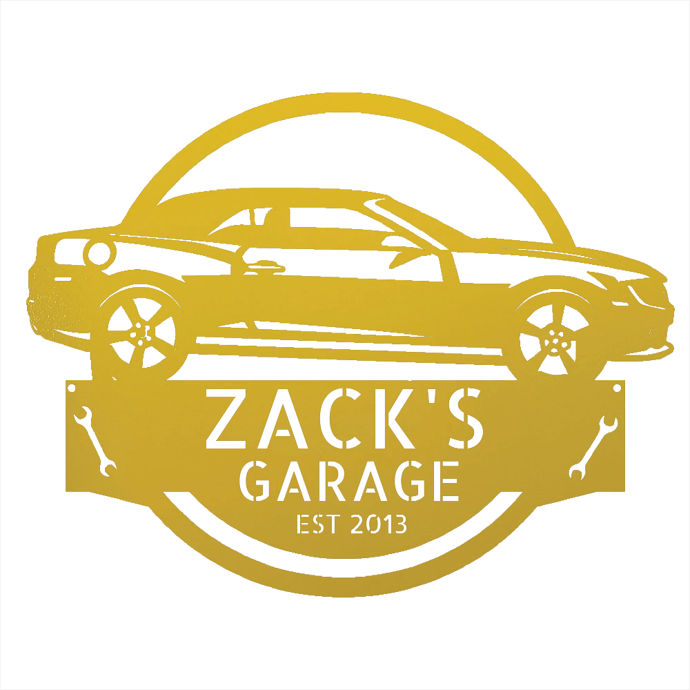 Steel Sign Yellow / 12 Personalized 2013 Chevrolet Camaro Custom Garage Metal Sign