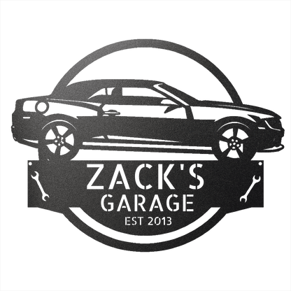 Steel Sign Personalized 2013 Chevrolet Camaro Custom Garage Metal Sign