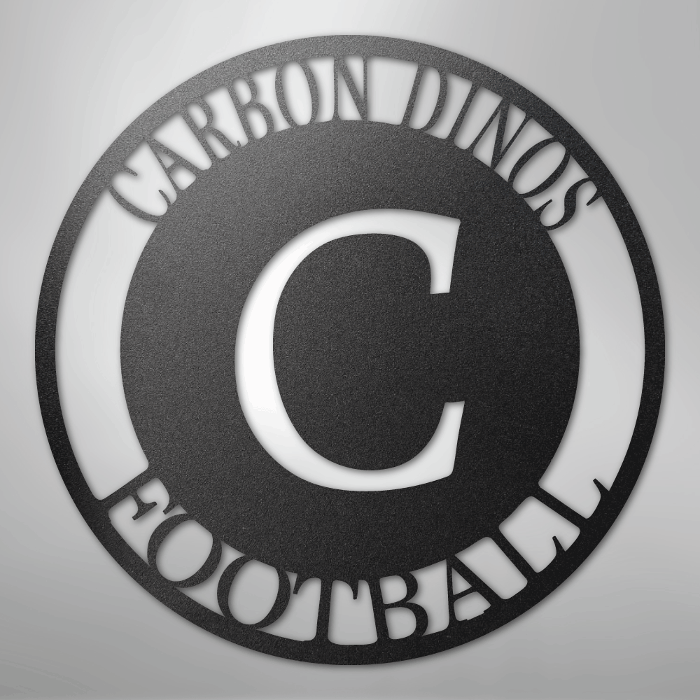 Steel Sign Black / 12" Personalized Family Monogram Metal Sign – Custom Initial Name Sign for Couple & Home Wall Decor