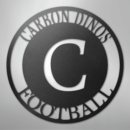 Steel Sign Black / 12" Personalized Family Monogram Metal Sign – Custom Initial Name Sign for Couple & Home Wall Decor