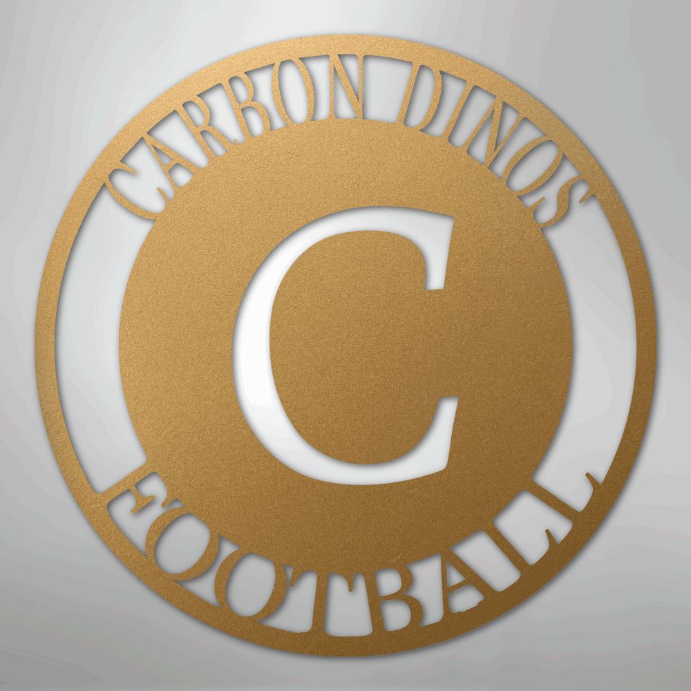 Steel Sign Gold / 12" Personalized Family Monogram Metal Sign – Custom Initial Name Sign for Couple & Home Wall Decor