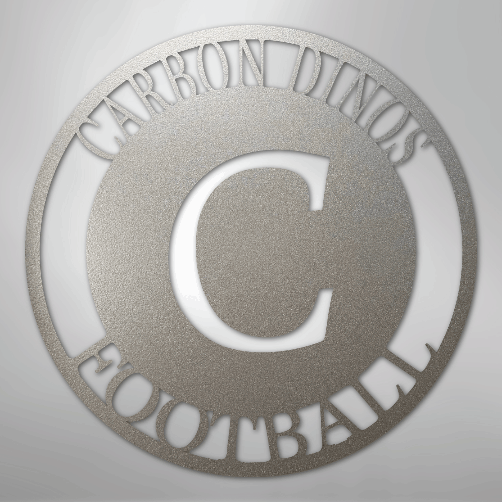 Steel Sign Silver / 12" Personalized Family Monogram Metal Sign – Custom Initial Name Sign for Couple & Home Wall Decor