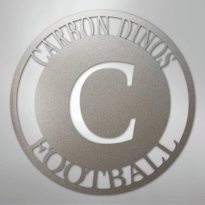 Steel Sign Silver / 12" Personalized Family Monogram Metal Sign – Custom Initial Name Sign for Couple & Home Wall Decor