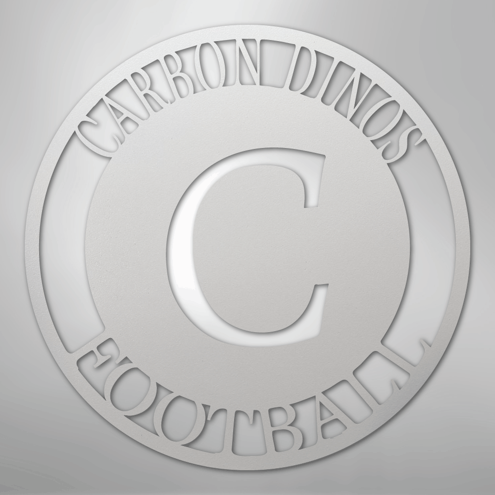 Steel Sign White / 12" Personalized Family Monogram Metal Sign – Custom Initial Name Sign for Couple & Home Wall Decor