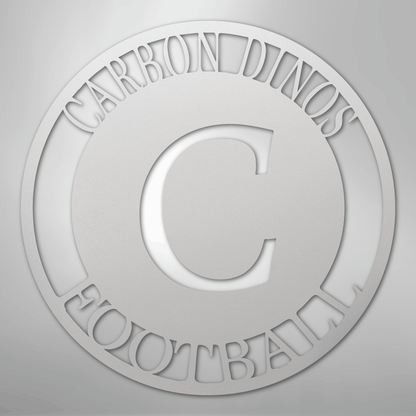 Steel Sign White / 12" Personalized Family Monogram Metal Sign – Custom Initial Name Sign for Couple & Home Wall Decor