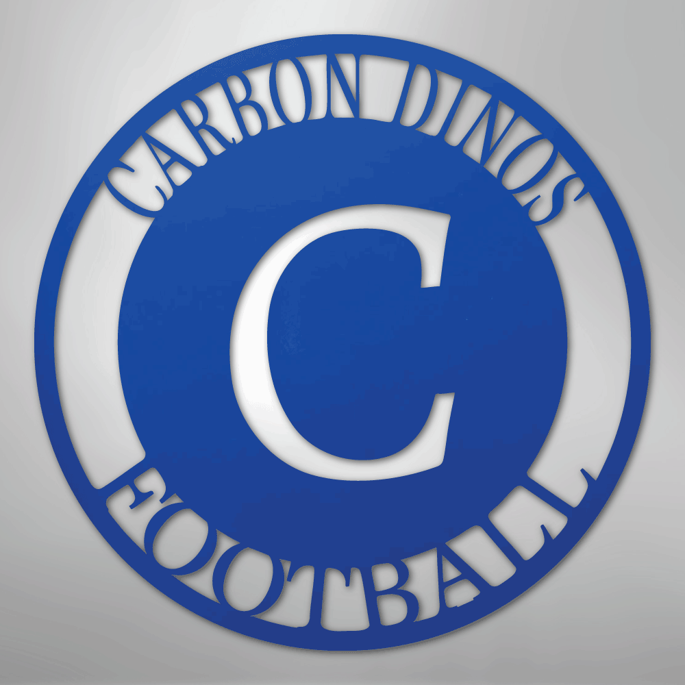 Steel Sign Blue / 24" Personalized Family Monogram Metal Sign – Custom Initial Name Sign for Couple & Home Wall Decor