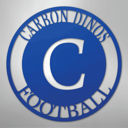 Steel Sign Blue / 24" Personalized Family Monogram Metal Sign – Custom Initial Name Sign for Couple & Home Wall Decor