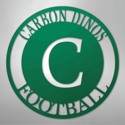 Steel Sign Green / 24" Personalized Family Monogram Metal Sign – Custom Initial Name Sign for Couple & Home Wall Decor