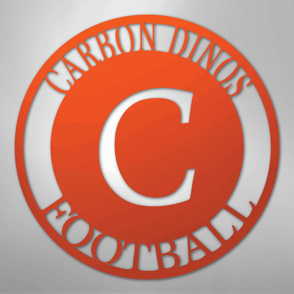 Steel Sign Orange / 24" Personalized Family Monogram Metal Sign – Custom Initial Name Sign for Couple & Home Wall Decor