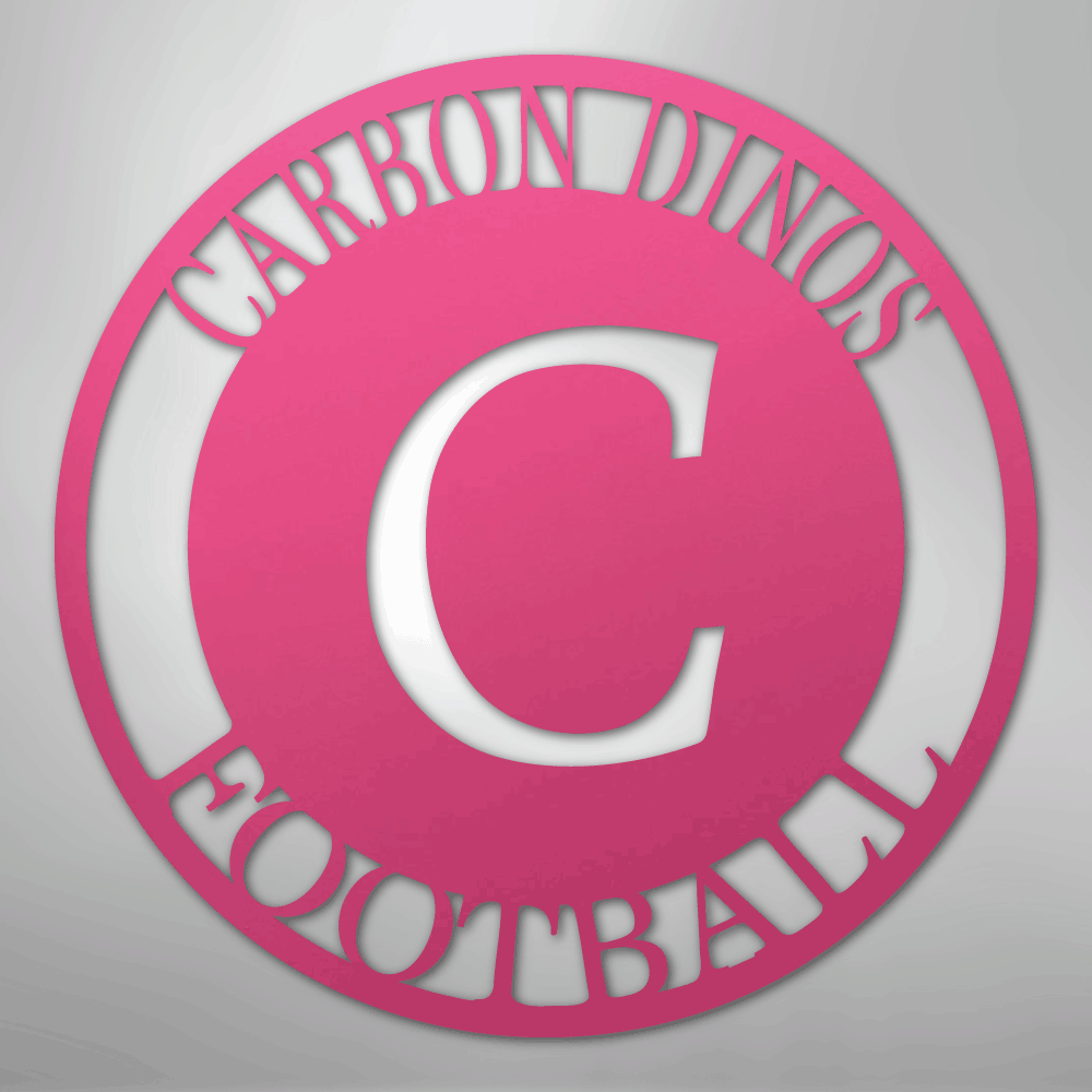 Steel Sign Pink / 24" Personalized Family Monogram Metal Sign – Custom Initial Name Sign for Couple & Home Wall Decor