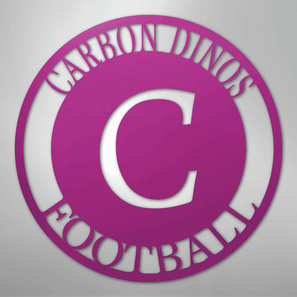 Steel Sign Purple / 24" Personalized Family Monogram Metal Sign – Custom Initial Name Sign for Couple & Home Wall Decor