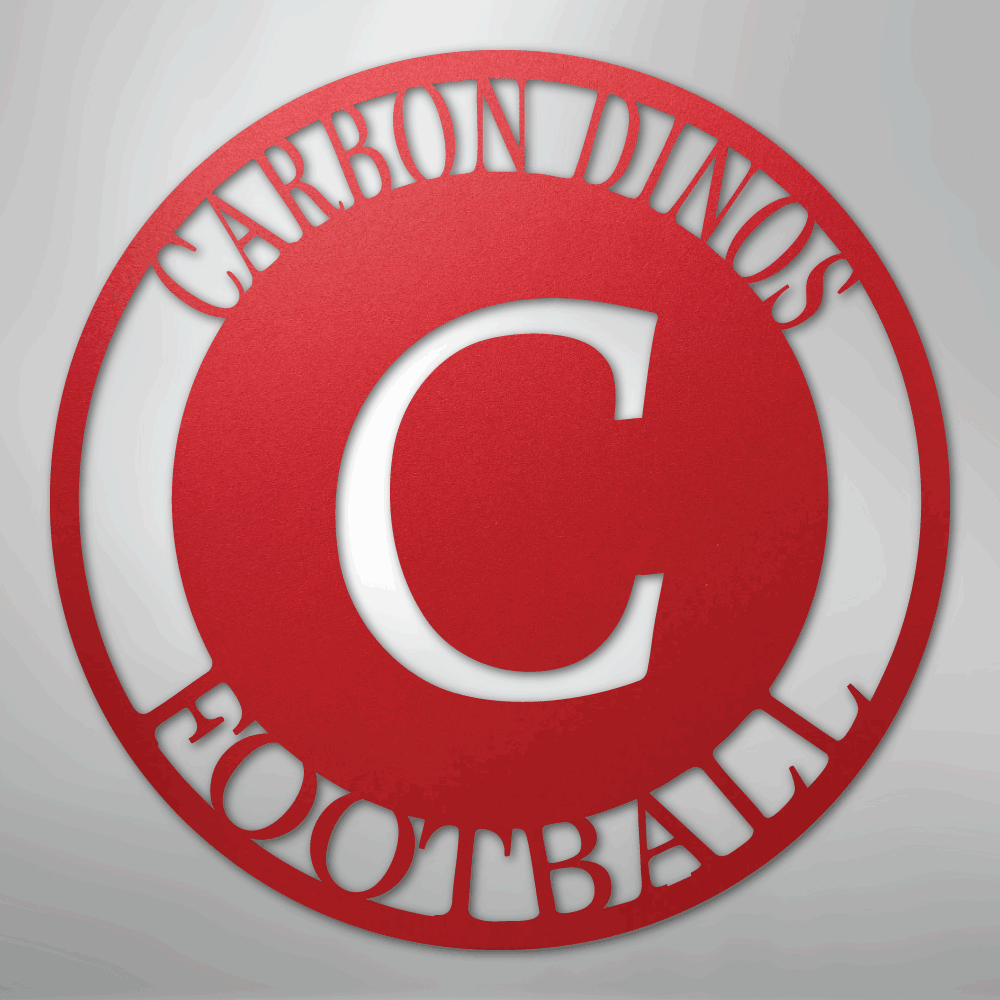 Steel Sign Red / 24" Personalized Family Monogram Metal Sign – Custom Initial Name Sign for Couple & Home Wall Decor