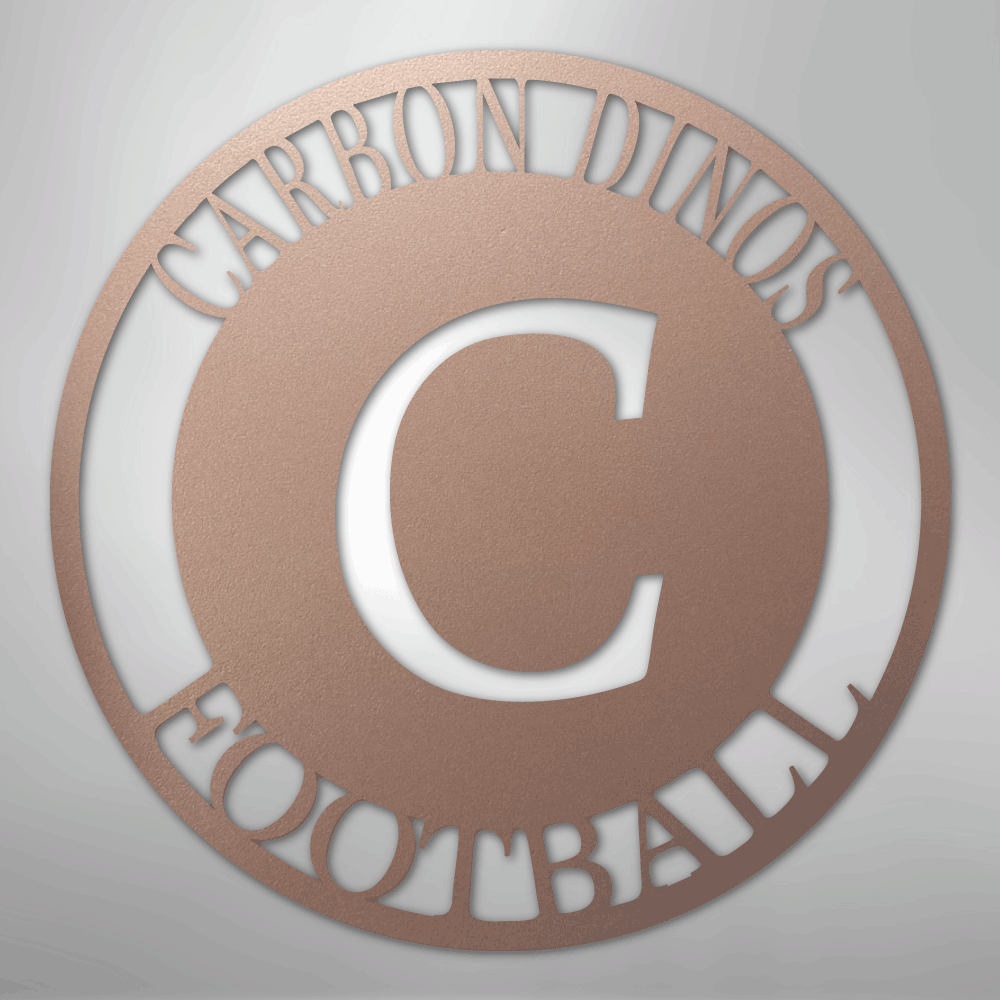 Steel Sign Rose / 24" Personalized Family Monogram Metal Sign – Custom Initial Name Sign for Couple & Home Wall Decor