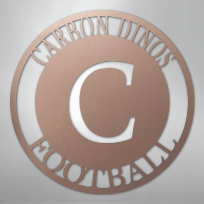 Steel Sign Rose / 24" Personalized Family Monogram Metal Sign – Custom Initial Name Sign for Couple & Home Wall Decor