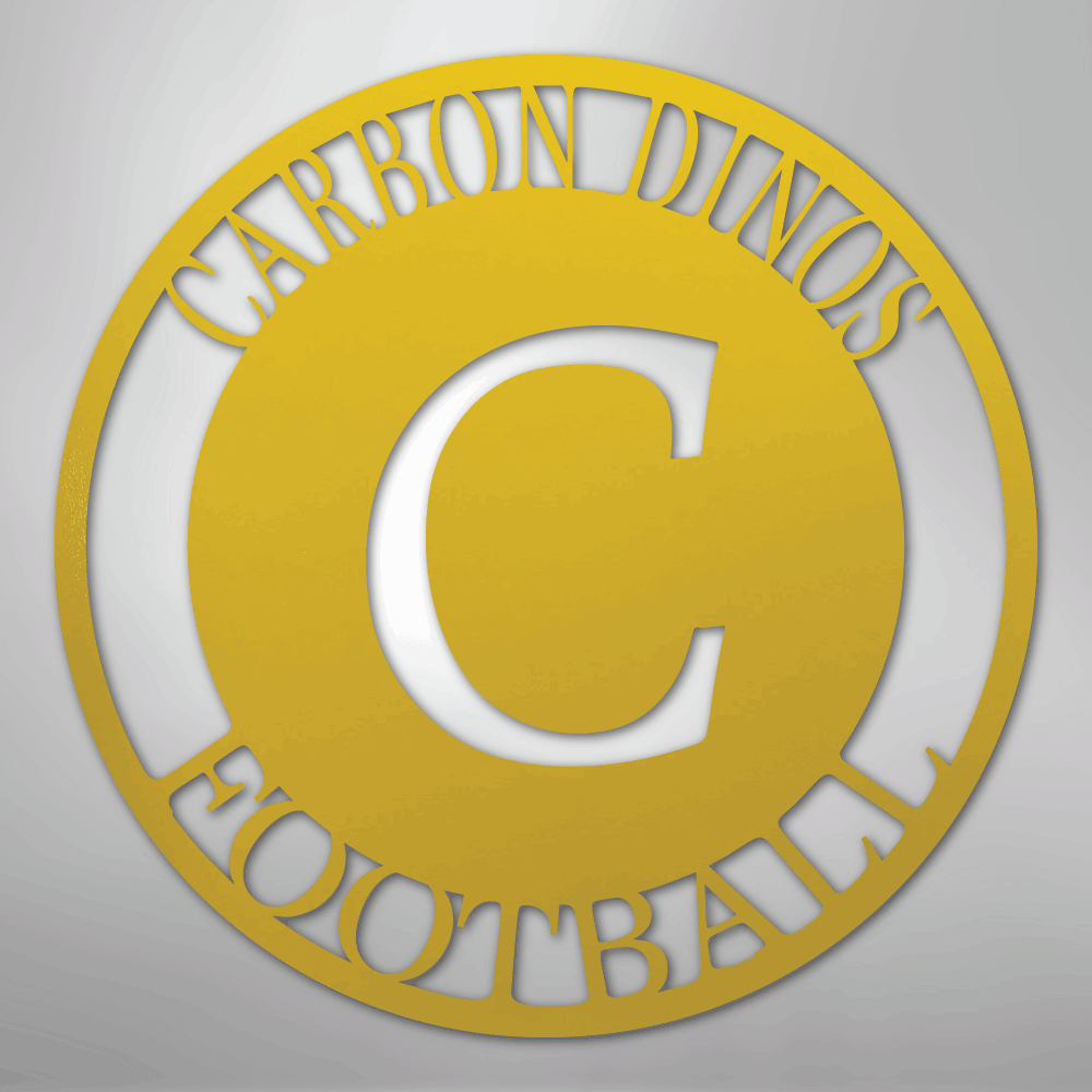 Steel Sign Yellow / 24" Personalized Family Monogram Metal Sign – Custom Initial Name Sign for Couple & Home Wall Decor