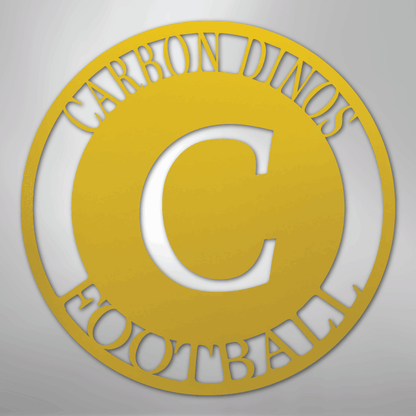 Steel Sign Yellow / 24" Personalized Family Monogram Metal Sign – Custom Initial Name Sign for Couple & Home Wall Decor