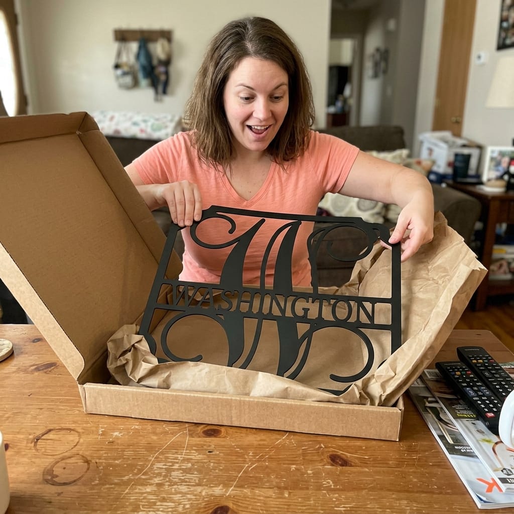 Steel Sign Personalized Monogram Family Name Sign – Custom Metal Wedding or Anniversary Wall Decor