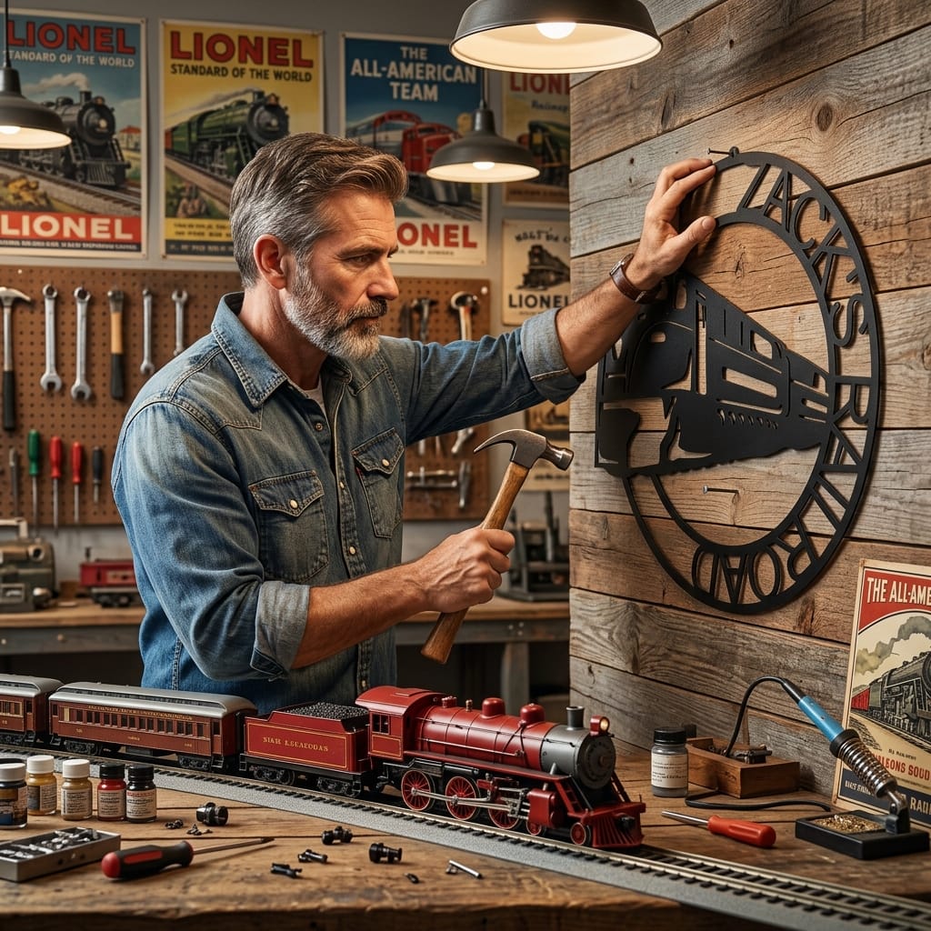 Steel Sign Personalized Vintage Locomotive Metal Sign - A Timeless Tribute to the Spirit of the Rails